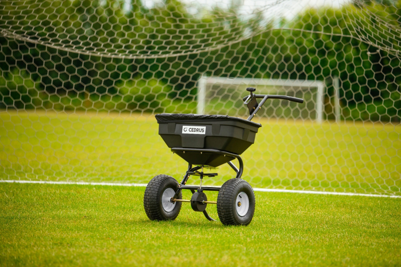 Push seed drill for fertilizer, grass Cedrus 60L SP31515A Power supply handheld