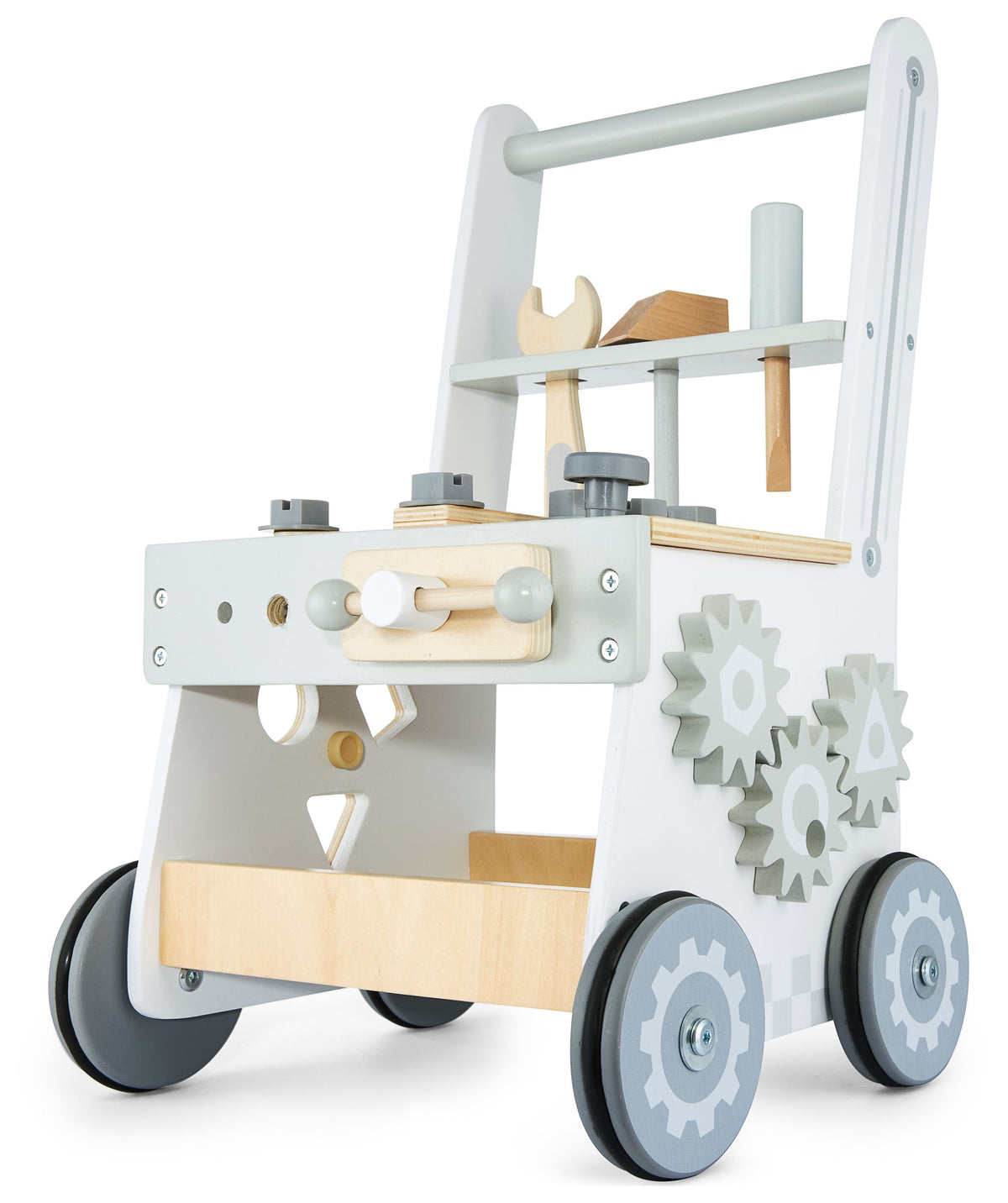 Pusher Mamabrum wooden workshop 3in1 white