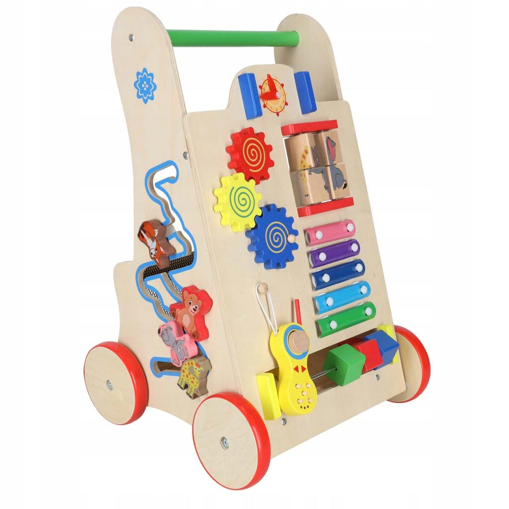 Pusher Wooden Walker KinderCube 6in1 Educational Cube with Puzzle Packaging status original