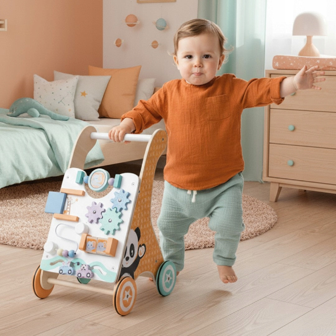 Pusher for baby 2in1 wooden walker interactive board labyrinth EAN (GTIN) 5907478640637