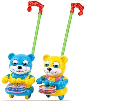 Pusher pusher bear with drum 15p