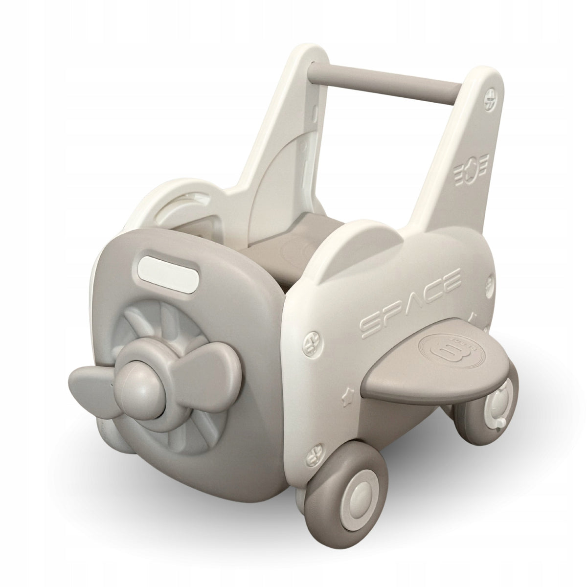 Pusher walker ride-on for baby 2in1 airplane with MICCOO wheel adjustment