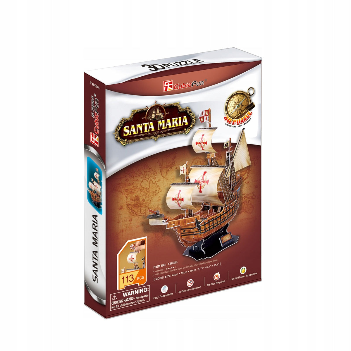 Puzzle 113 3D Sailboat Santa Maria