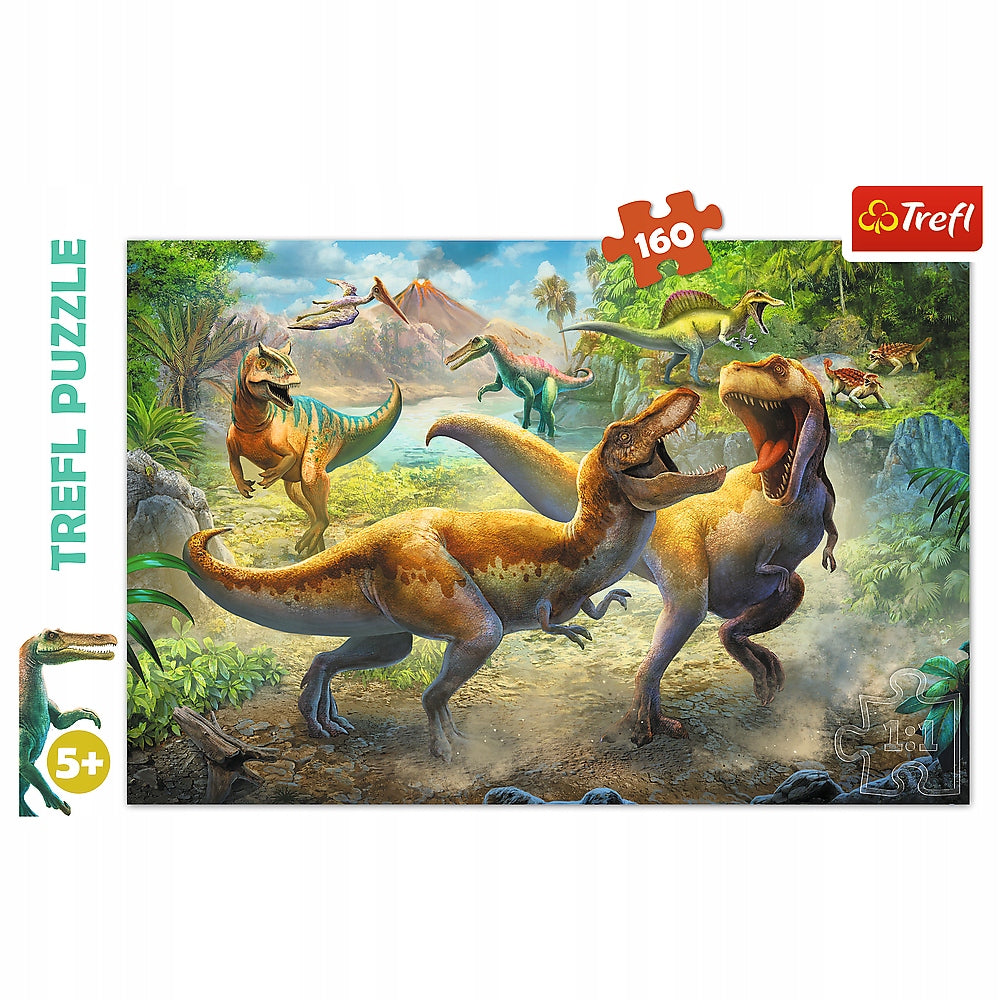 Puzzle 160el. Fighting Tyrannosaurs Brand Trefl