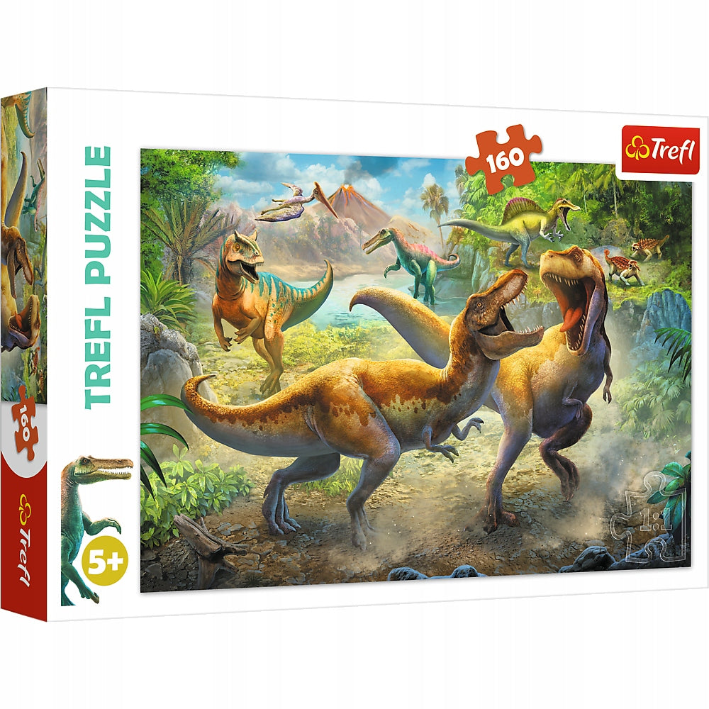Puzzle 160el. Fighting Tyrannosaurs