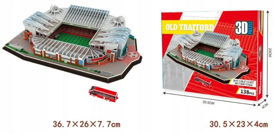 Puzzle 3D Stadium Old Trafford Manchester United 138el set for kids Brand no brand