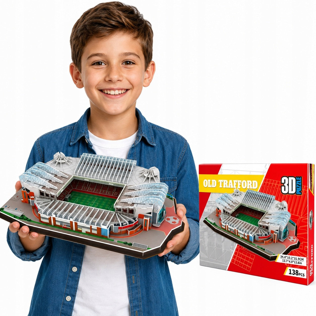 Puzzle 3D Stadium Old Trafford Manchester United 138el set for kids