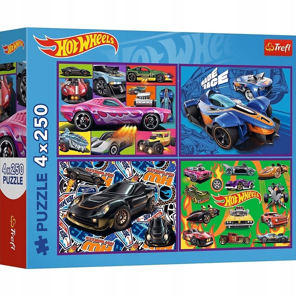 Puzzle 4x250 Racing cars TREFL