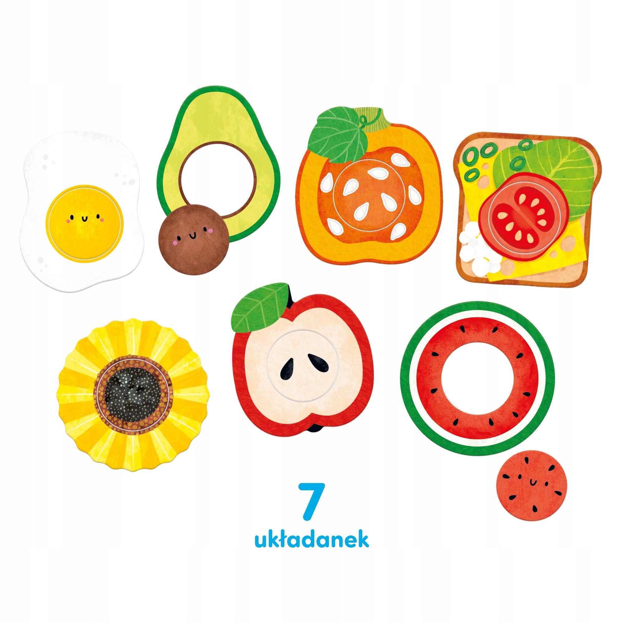 Puzzle CzuCzu Food 14 elements My puzzle with hole Food Manufacturer code 492924
