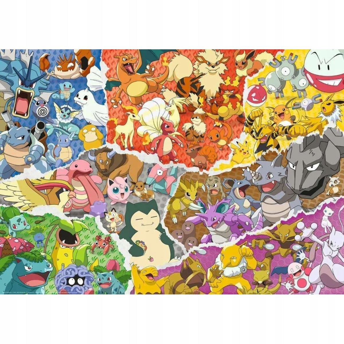 Puzzle Pokemon 1000 el Ravensburger Puzzle Pikachu Eevee Snorlax Manufacturer code 12000832