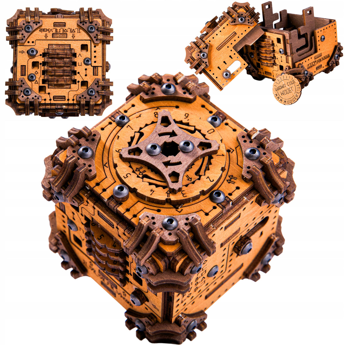 Puzzle Tesseract Escape Room Puzzle Box Wooden Puzzle 3D Wooden.City