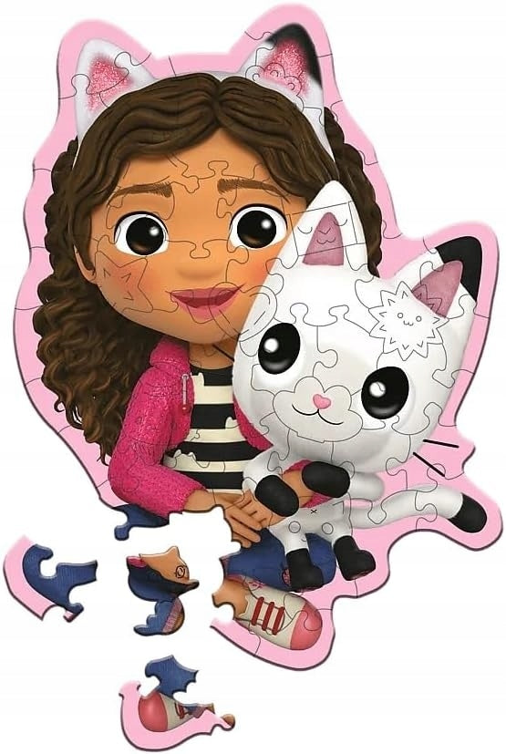 Puzzle Wooden Cat House Gabi and her Kitten 50 el as a gift for a 5 6 year old