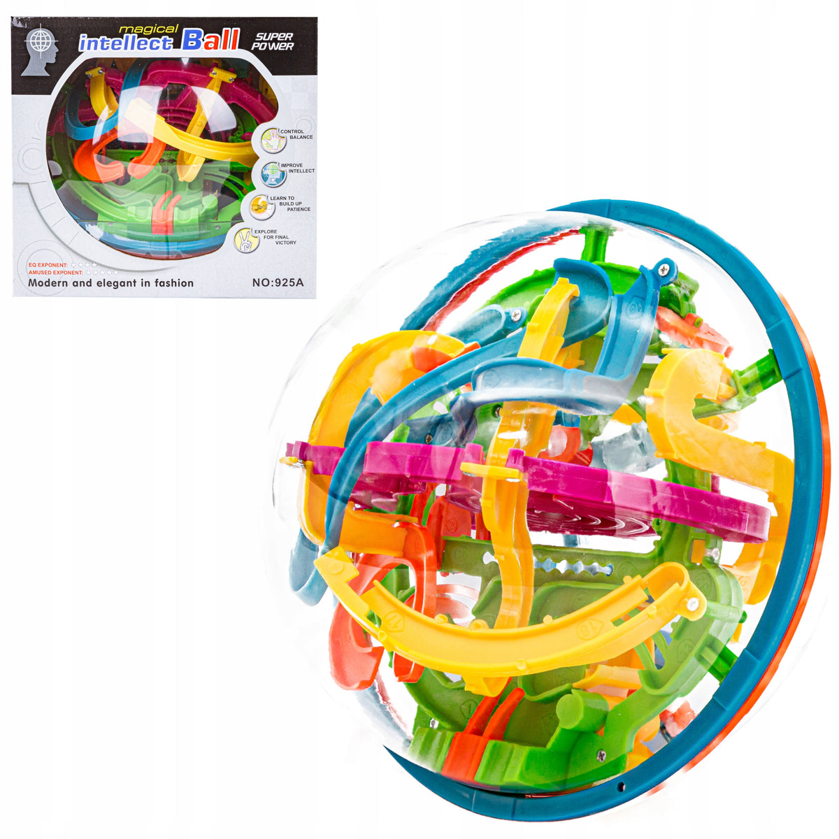 Puzzle game for Children Interleaved BALL LABYRINTH 3D Clever Puzzle Packaging status original