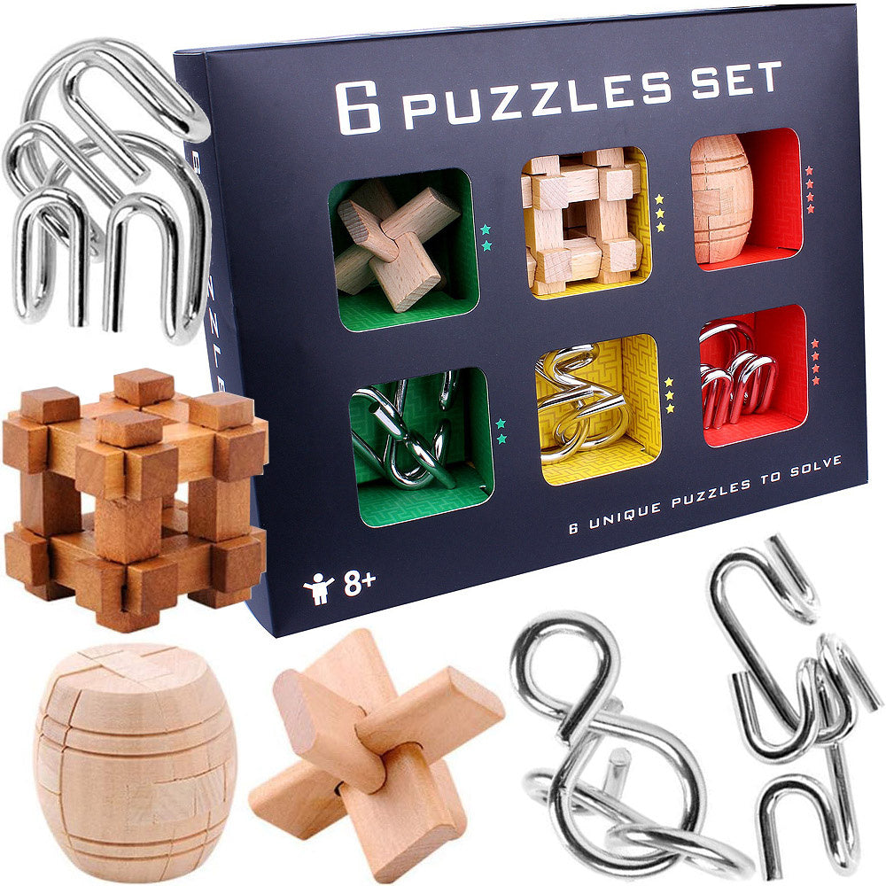 Puzzle set 6 pcs puzzle blocks puzzle 3D logic for kids