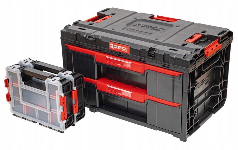 QBRICK ONE DRAWER 2 TOOLBOX 2.0 PROMO SET + 2x Qbrick Regular Organizer 300