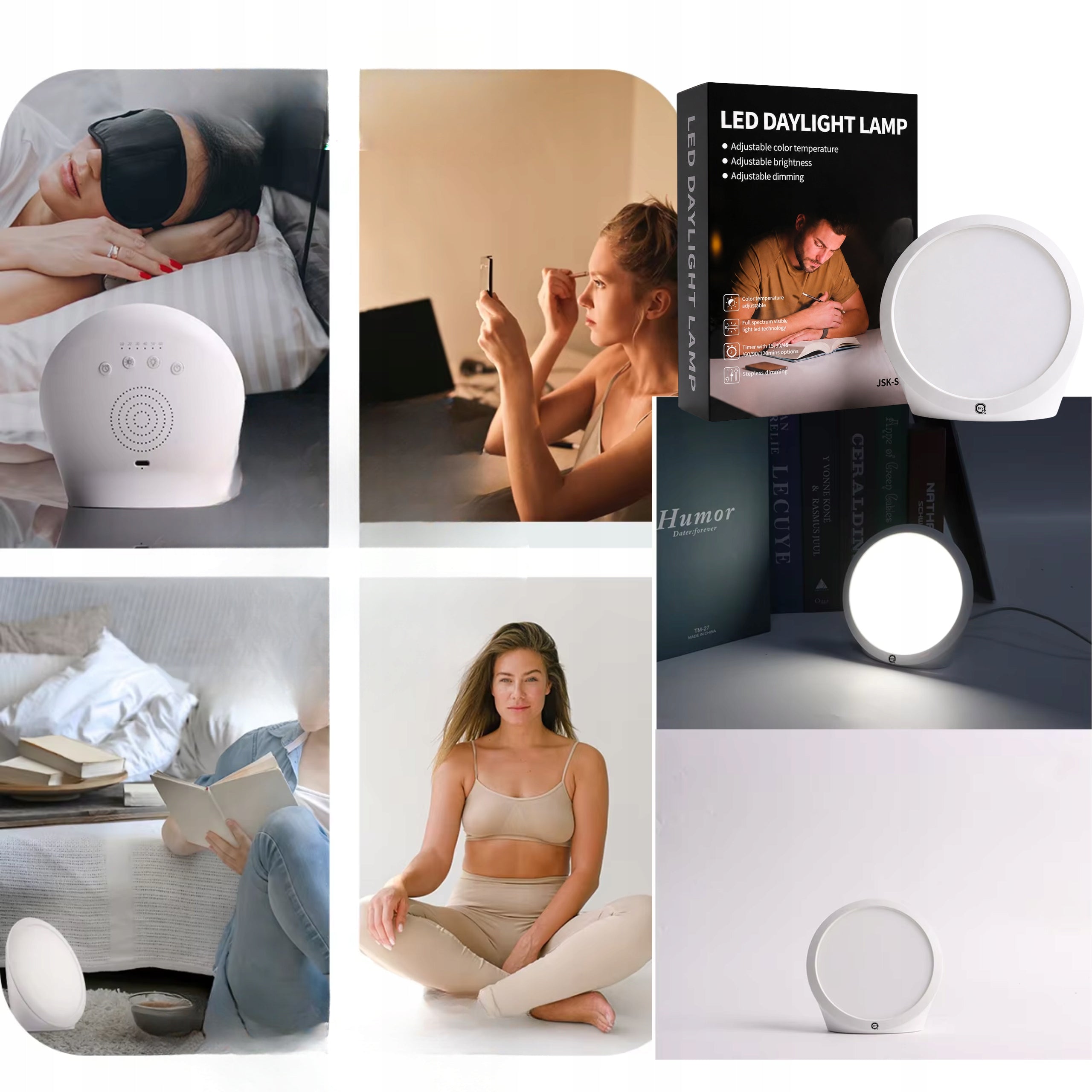 QSKY LIGHT THERAPY LAMP ANTIDEPRESSANT DAYLIGHT 10 000 LUX LED Medical device no