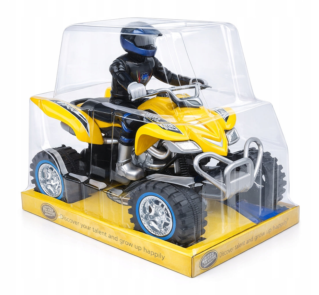 QUAD MOTOR 24CM WITH SOUND LIGHT AND FRICTION DRIVE Kid's age 3+ years