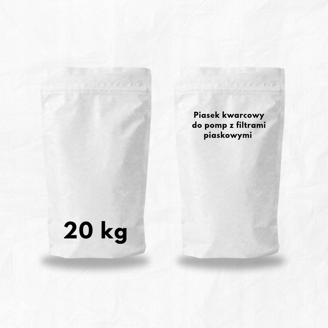 QUARTZ SAND FOR POOL PUMPS 0,4-0,8mm 20kg Packaging status original