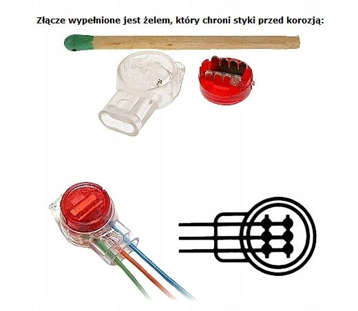 QUICK COUPLER GEL QUICK COUPLERS FOR 3 WIRES 100 PIECES Brand no brand