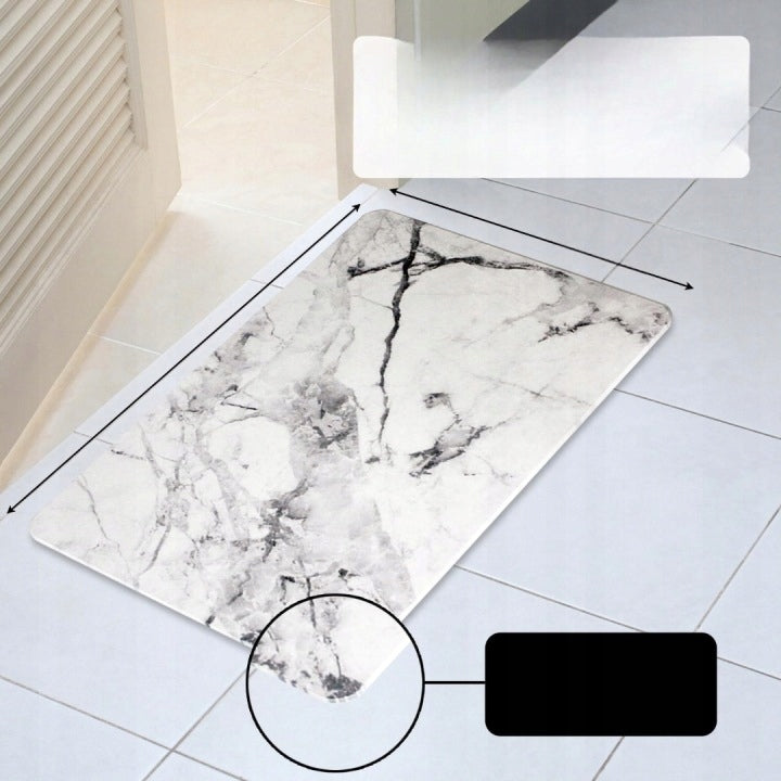 QUICK-DRYING NON-SLIP BATHROOM MAT 60x40 CM ABSORBENT WITH STONE Brand no brand
