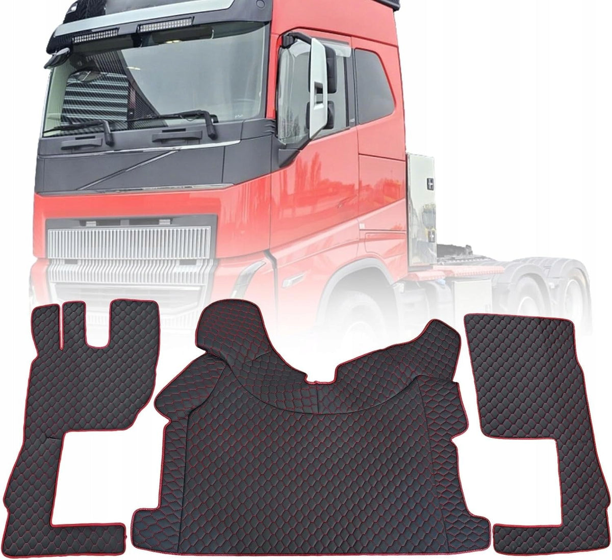 QUILTED CAR RUGS FOR VOLVO FH4 FH5 FH AERO CABIN SET