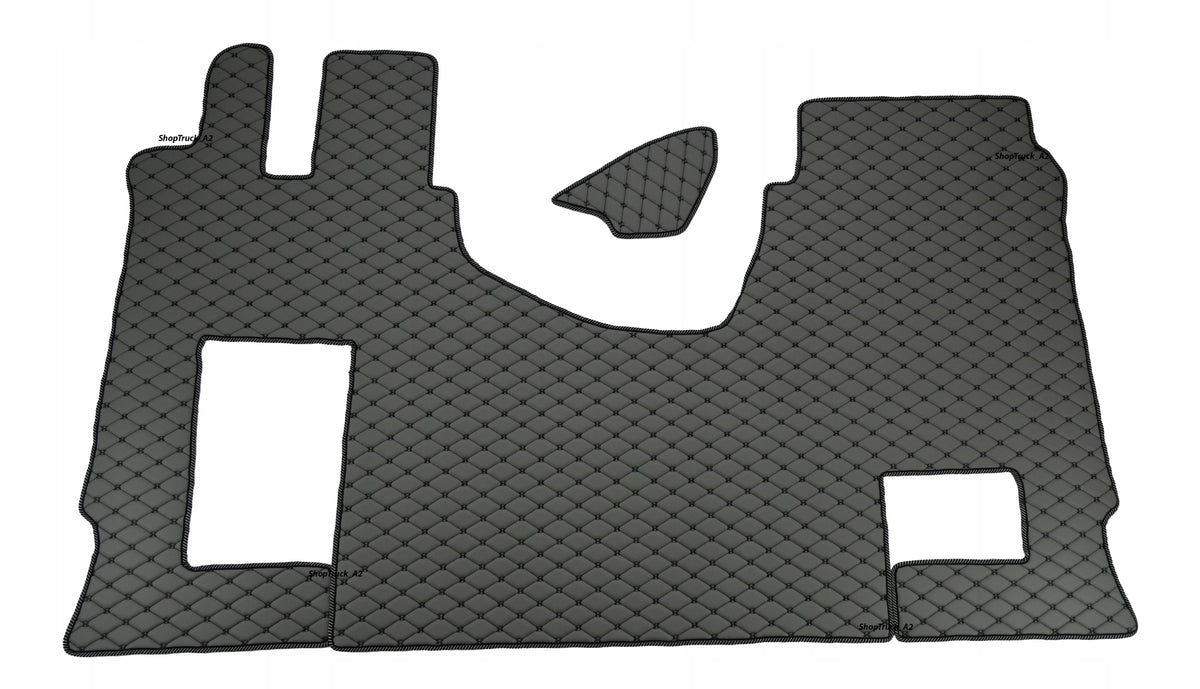 QUILTED RUG DIAMONDS MERCEDES ACTROS MP4/MP5 PHOTO FOLDING GREY-BLACK