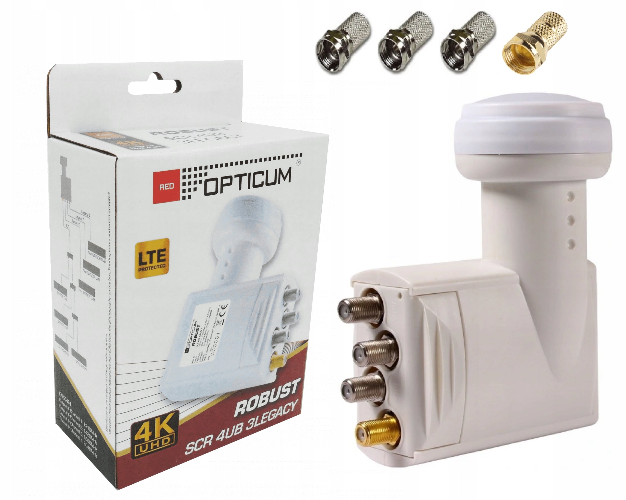 Quad converter (quadruple) Opticum Unicable LNB SCR 3 Manufacturer code 80256