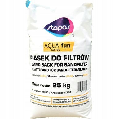 Quartz Sand for Pool Filter White Sand for Pumps PZH Certificate 25 kg