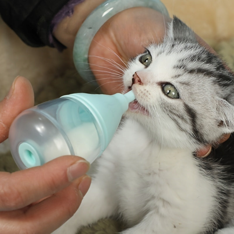 RABBIT PUPPY KITTEN FEEDING BOTTLE + SPARE PACIFIERS SET Brand no brand