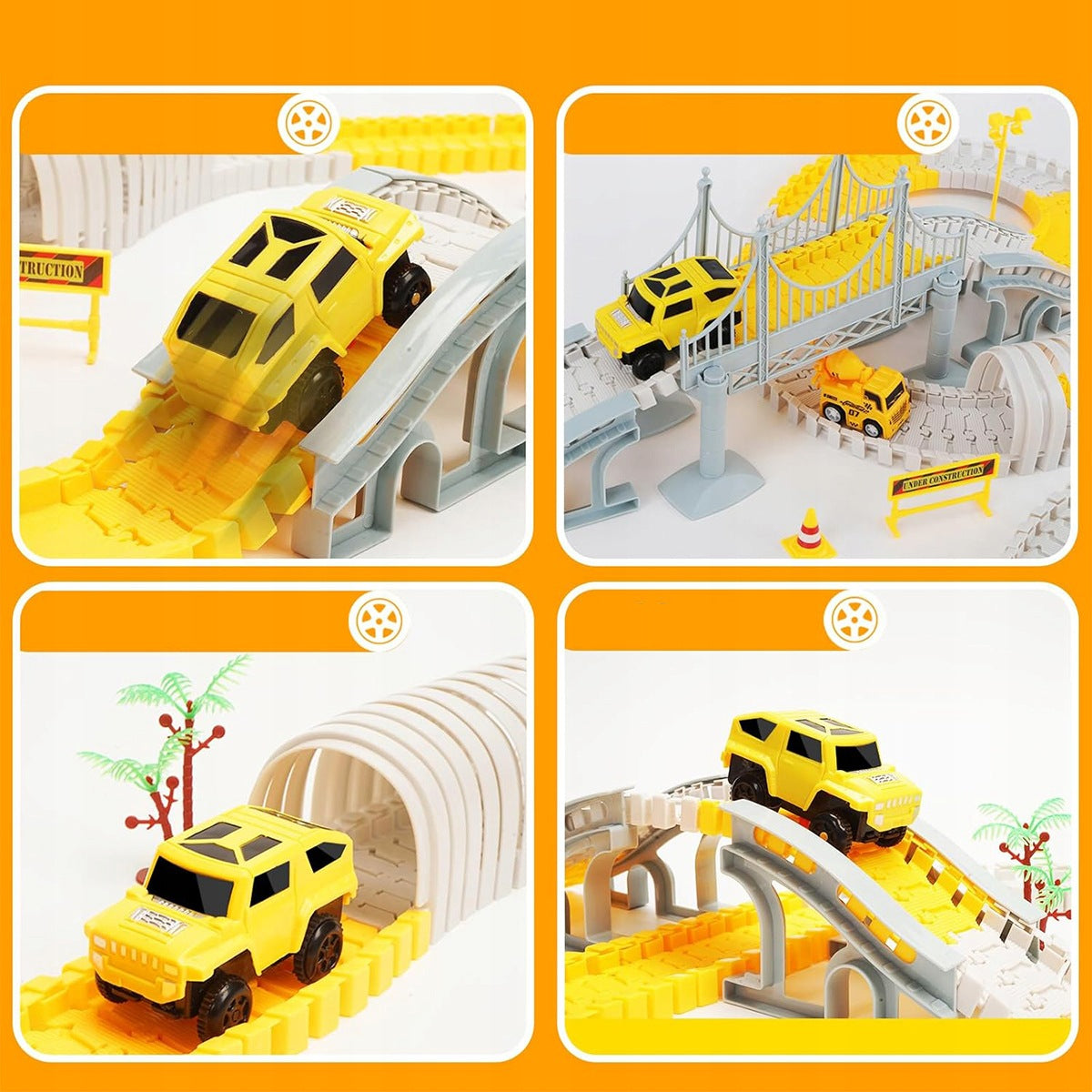 RACETRACKS FLEXIBLE TRACK SET TRANSPORT TOYS Brand no brand