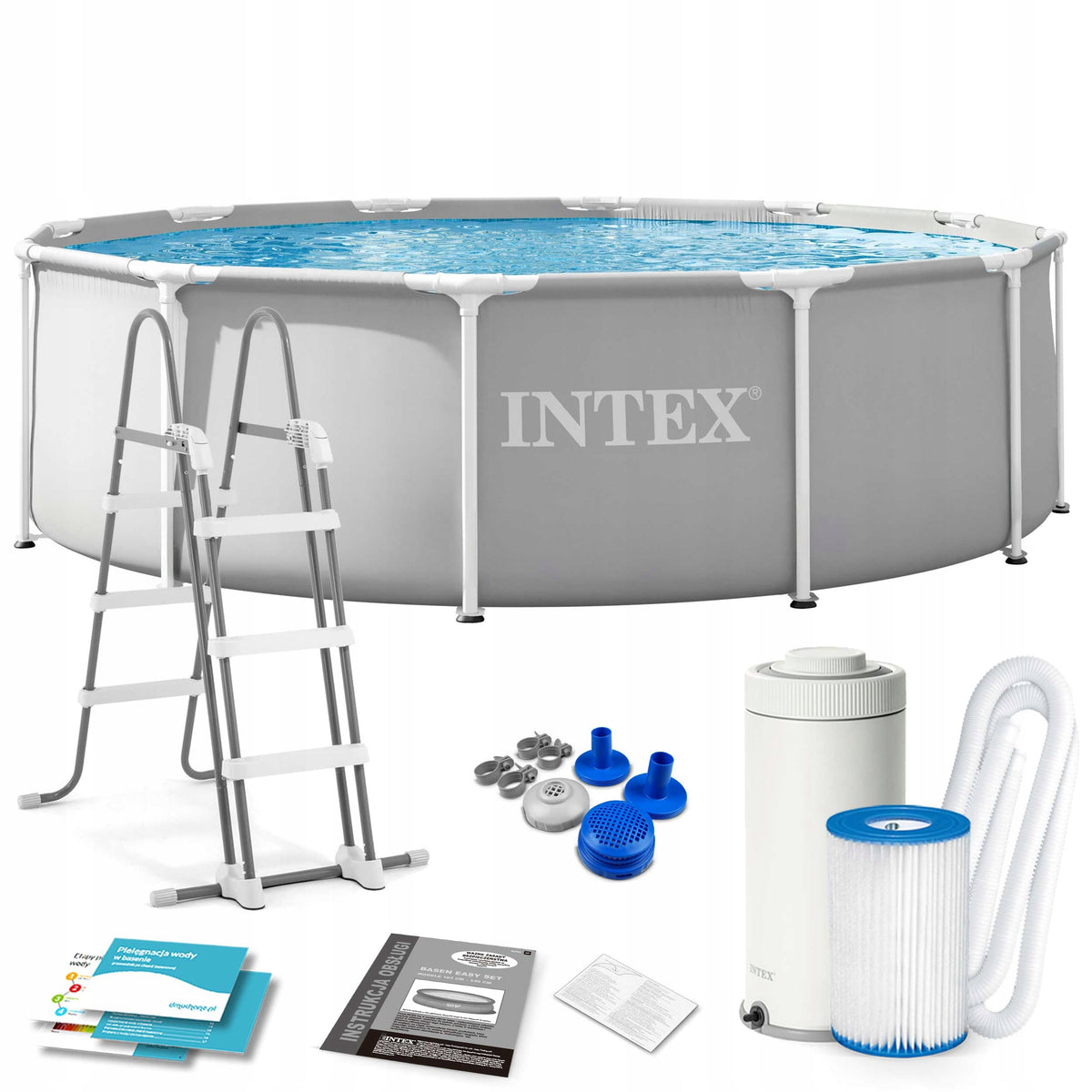 RACK GARDEN POOL WITH PUMP 366X99cm INTEX 26716ND SET MODEL 2026