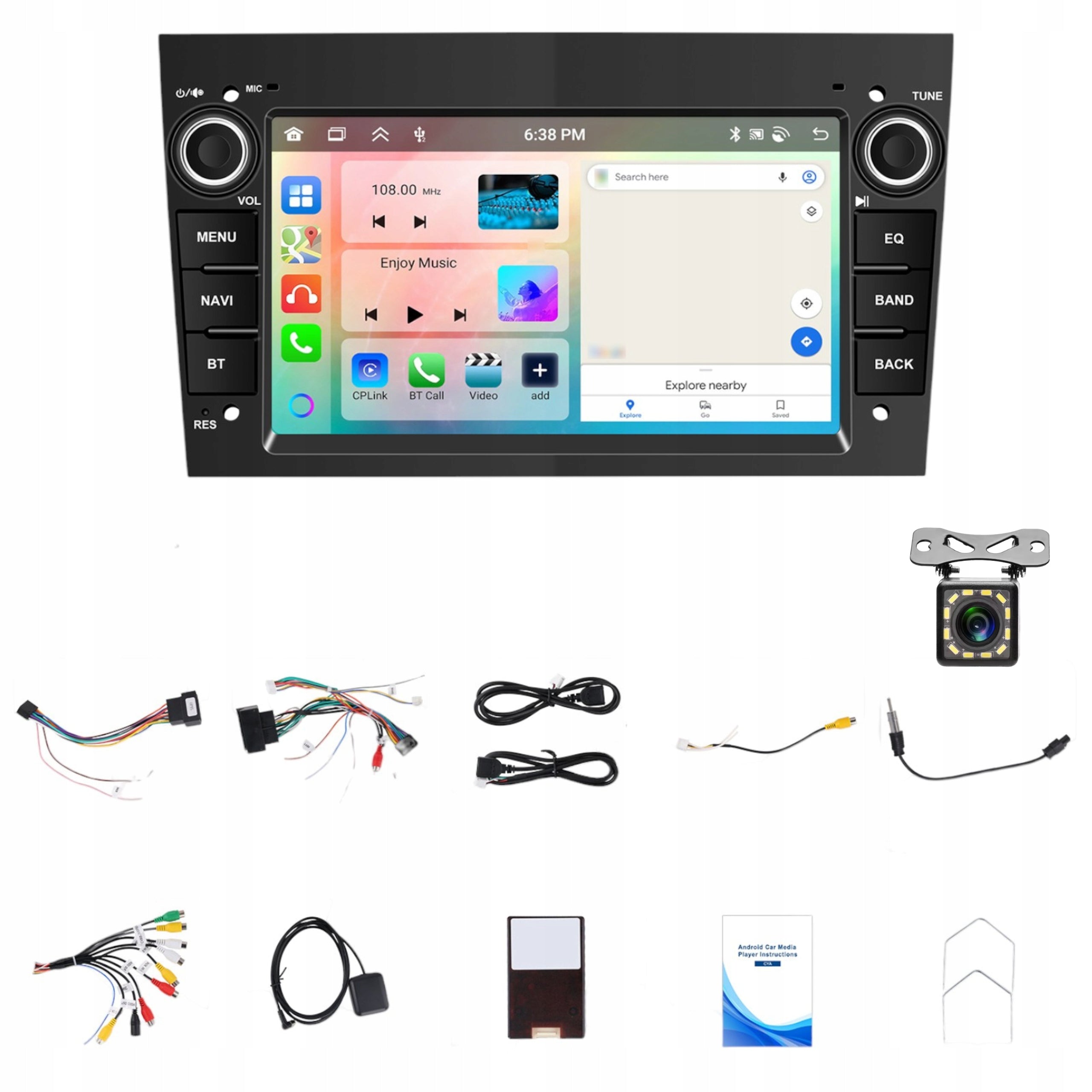 RADIO 4GB/64GB OPEL ZAFIRA ASTRA VIVARO MERIVA SIGNUM ANDROID 15 BT Manufacturer code RADIO NAWIGACJA OPEL ANDROID CARPLAY WIFI BT