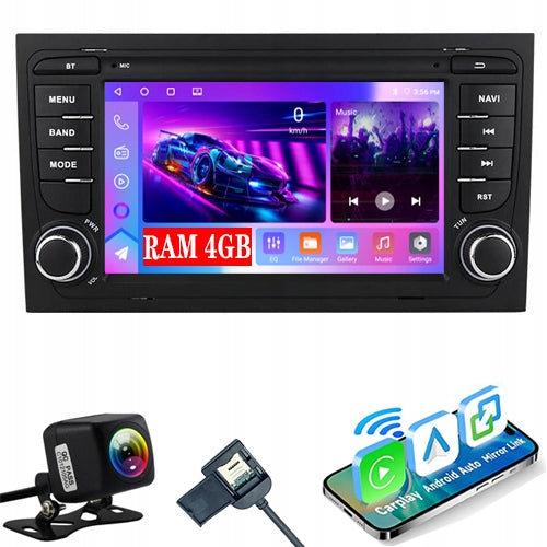 RADIO 7" GPS ANDROID AUDI A4 S4 RS4 B6 B7 SEAT EXEO 2002-2008 WiFi 4GB 64GB