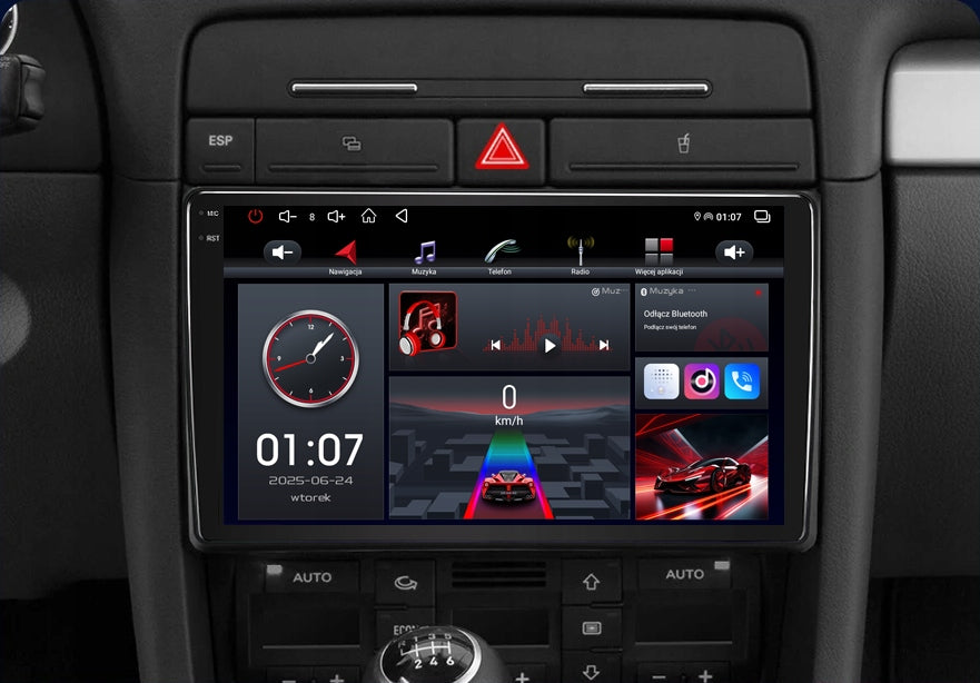 RADIO ANDROID 13 AUDI A4 B6 B7 2000-2009 ANDROID AUTO CARPLAY WIFI 4GB/64GB Brand PEERCE