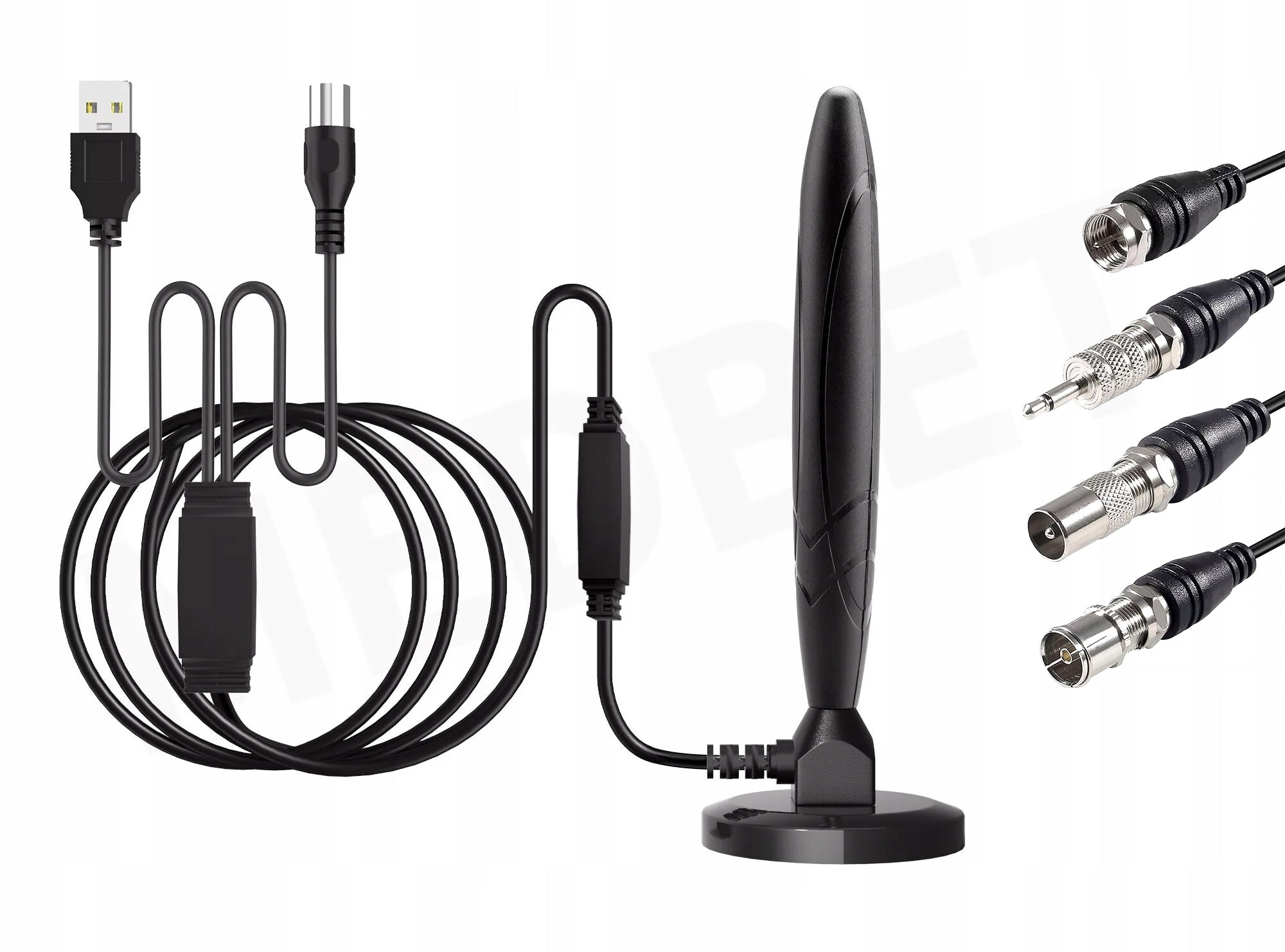 RADIO FM ANTENNA + AMPLIFIER + 4 DIFFERENT ADAPTERS FOR CINEMA TOWER RADIO ETC