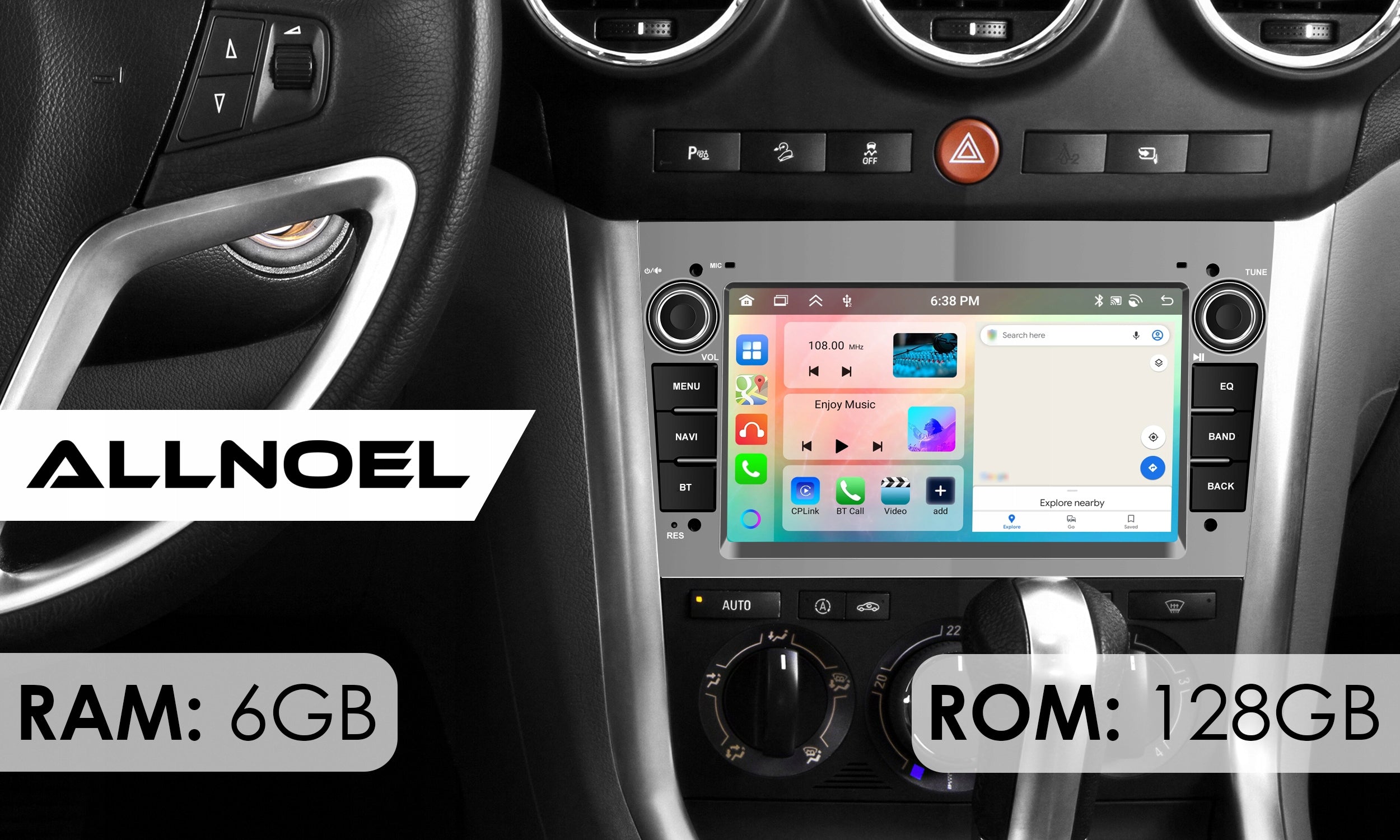 RADIO FOR OPEL VECTRA C ZAFIRA ASTRA H VIVARO MERIVA SIGNUM ANDROID 6 GB RAM Manufacturer code Radio 6GB RAM / CarPlay / Android 15 / GPS