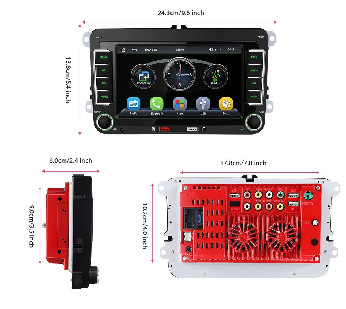 RADIO FOR VOLKSWAGEN SEAT SKODA VW PASSAT B6 B7 GOLF Android Auto CarPlay Packaging status original