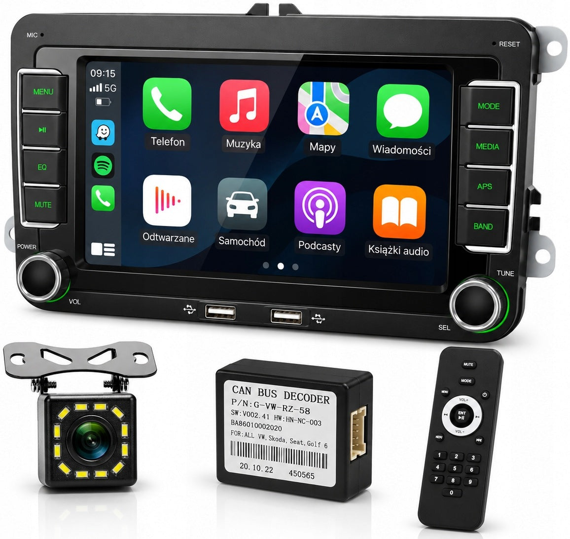 RADIO FOR VOLKSWAGEN SEAT SKODA VW PASSAT B6 B7 GOLF Android Auto CarPlay