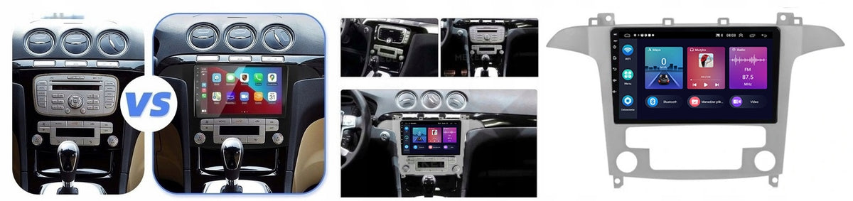 RADIO GPS ANDROID NAVIGATION BT FORD SMAX GALAXY WIFI CARPLAY 4GB 64GB Model FORD SMAX GALAXY 2GB 64GB
