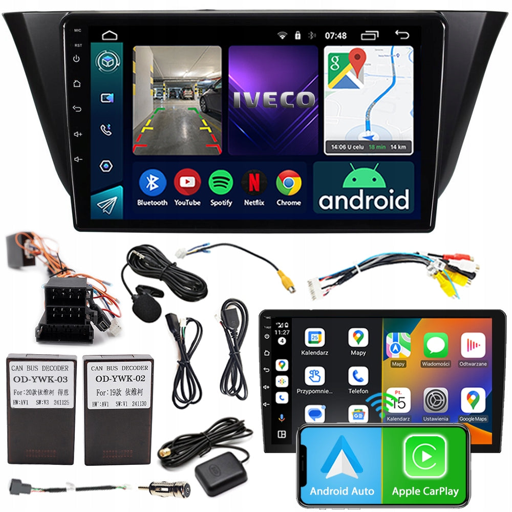 RADIO NAVIGATION ANDROID RS-305 IVECO DAILY 2013-2023 2GB 9"