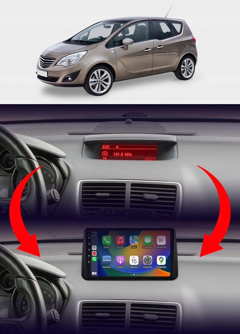 RADIO NAVIGATION ANDROID RS-305 Opel Meriva B 2010-2017 4GB 9" Packaging status original