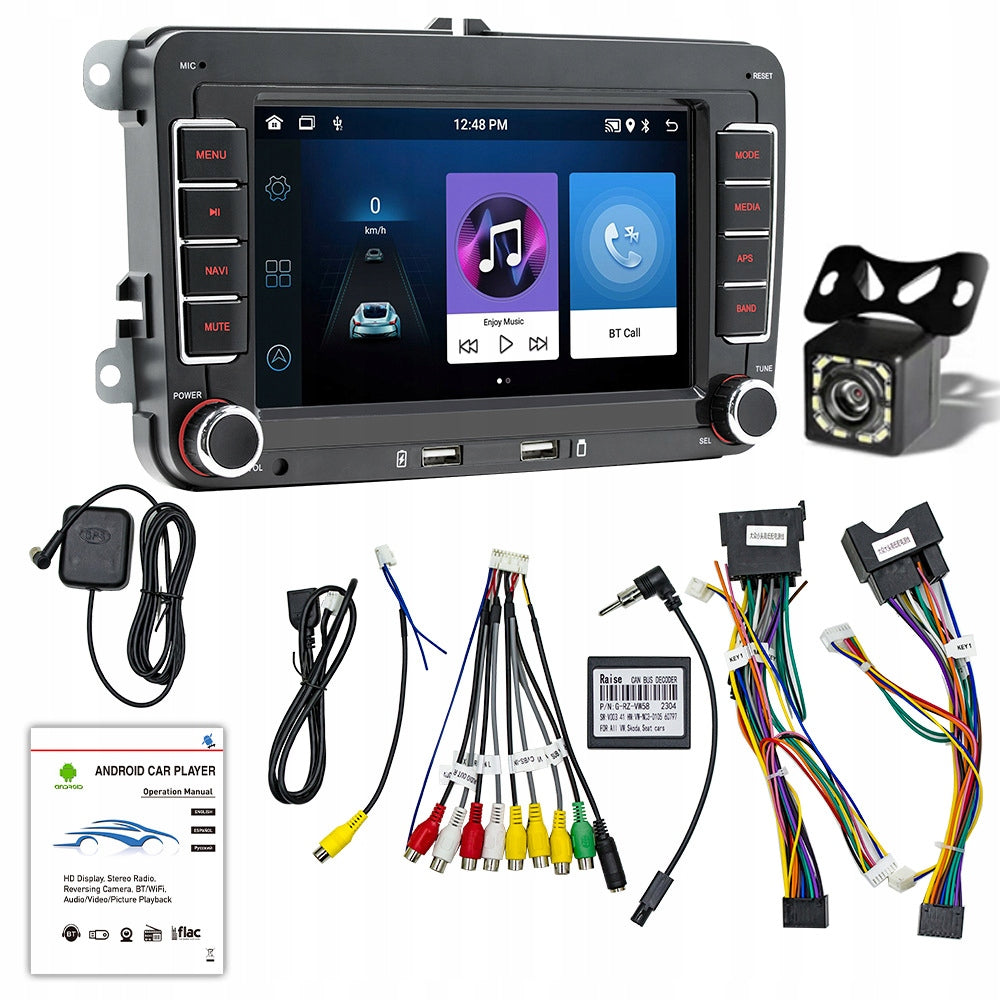 RADIO NAVIGATION ANDROID VW PASSAT B6 B7 GOLF 5 6 TIGUAN TOURAN CADDY 64GB