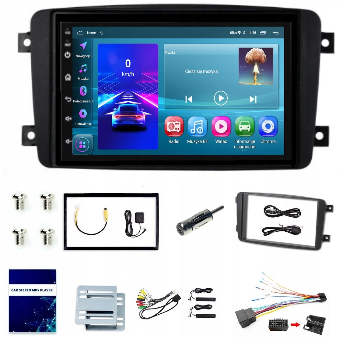 RADIO NAVIGATION GPS ANDROID MERCEDES W203 C209 W639 2GB 64GB
