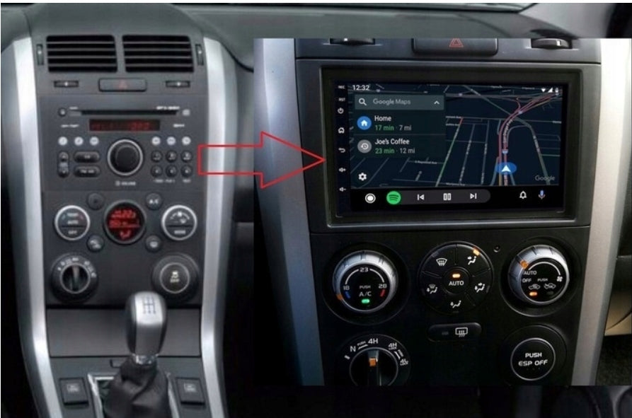 RADIO NAVIGATION GPS ANDROID SUZUKI GRAND VITARA 2005-2014 2GB 64GB Model SUZUKI VITARA 2005-2014 ANDROID 1GB 16GB