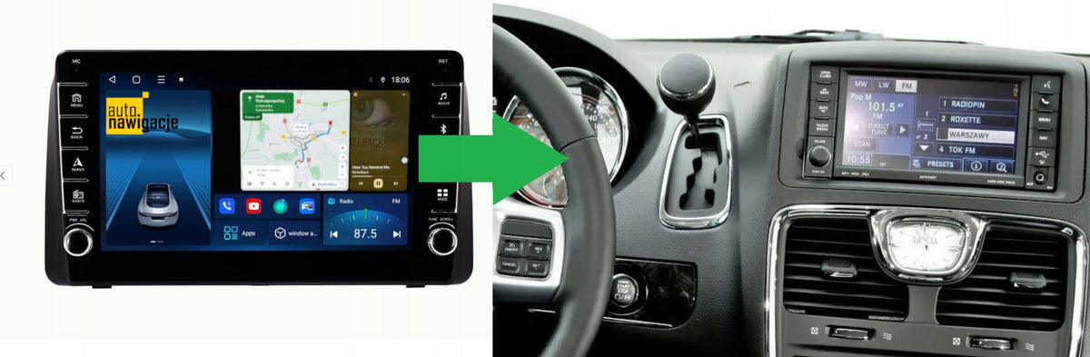 RADIO NAVIGATION GPS CHRYSLER TOWN AND COUNTRY 2011-2016 ANDROID Manufacturer code PR9 2/32 RDS0 CR 010N C