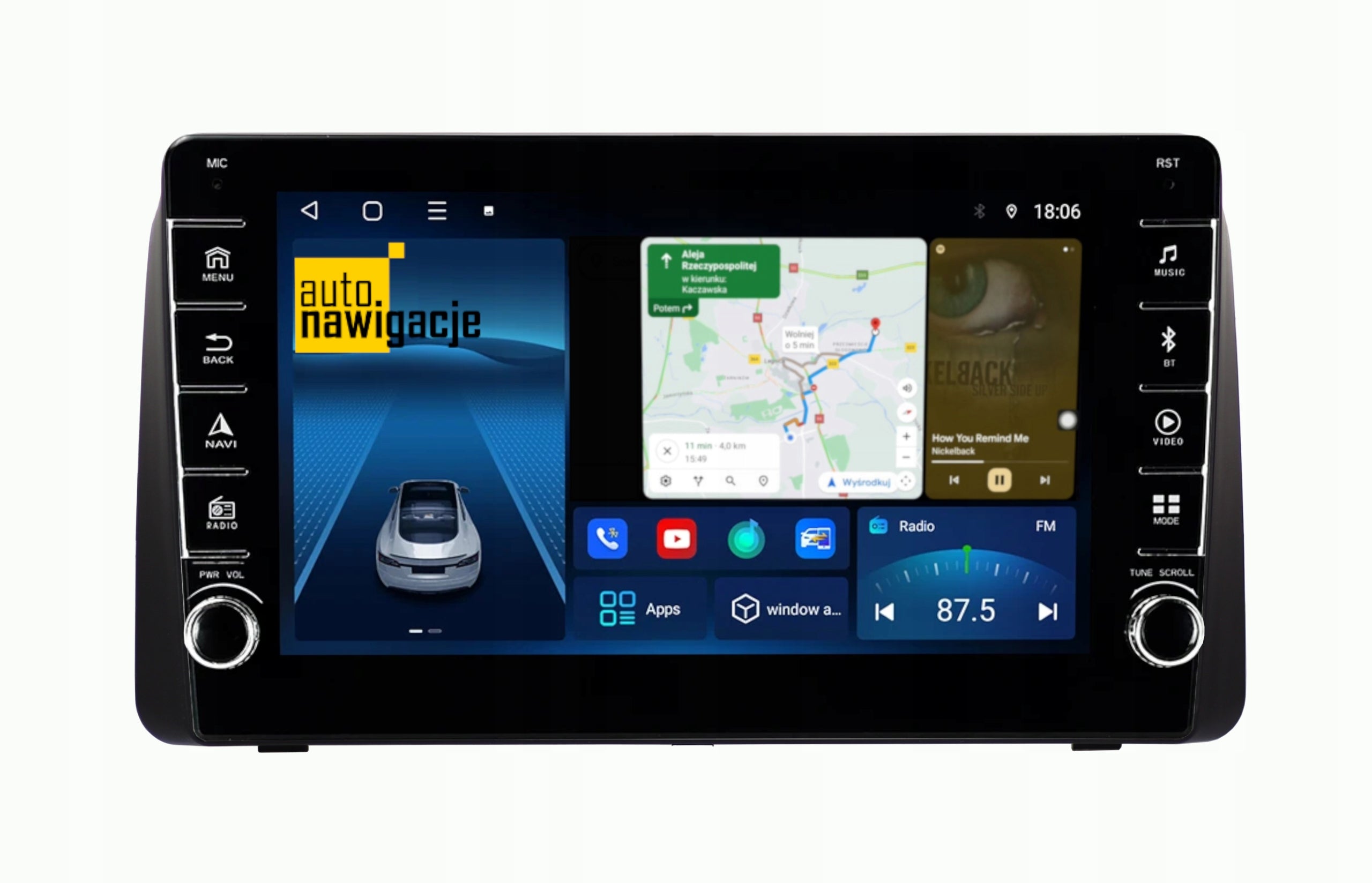 RADIO NAVIGATION GPS CHRYSLER TOWN AND COUNTRY 2011-2016 ANDROID