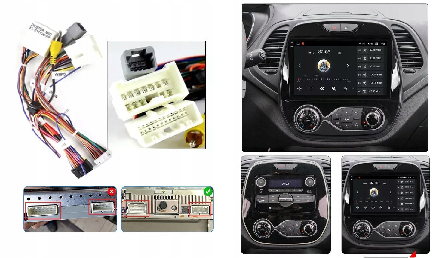 RADIO NAVIGATION GPS RENAULT CAPTUR 2013-19 WIFI CARPLAY USB 4GB 64GB Manufacturer code Q8 9001 191