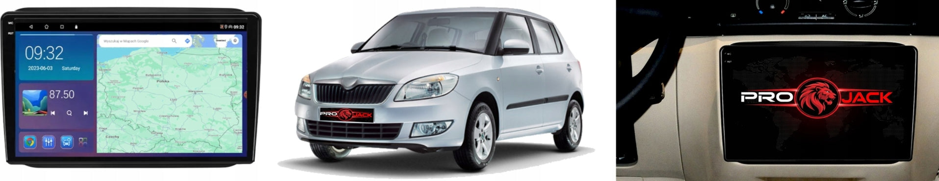 RADIO NAVIGATION GPS SKODA FABIA 2007-2014 WIFI CARPLAY USB 4GB 64GB Manufacturer code Q9 522/782