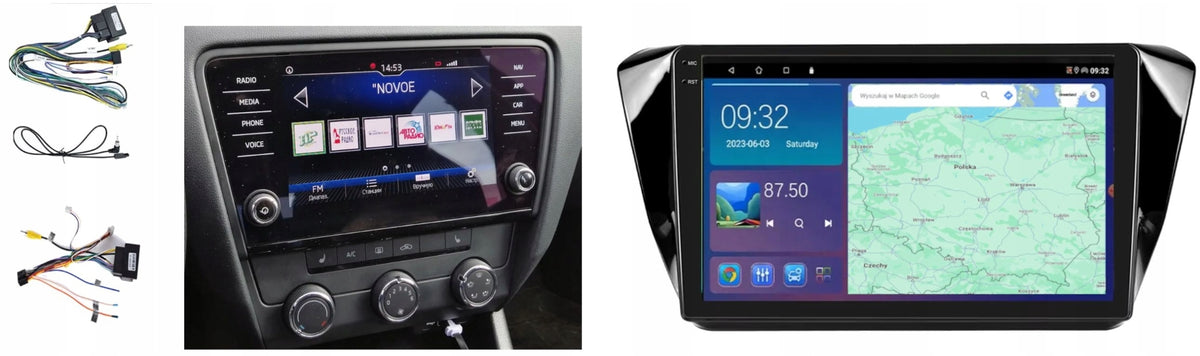 RADIO NAVIGATION GPS SKODA SUPERB 2015-2019 WIFI CARPLAY USB 4GB 64GB Packaging status original
