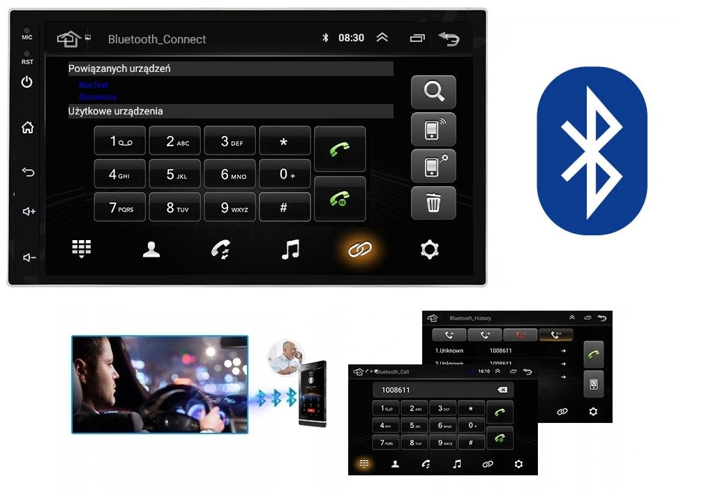 RADIO NAVIGATION GPS TOYOTA COROLLA VERSO 2004-2009 CARPLAY WIFI 2GB 64GB Manufacturer code 7168